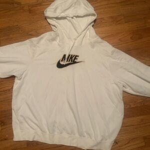 white nike hoodie